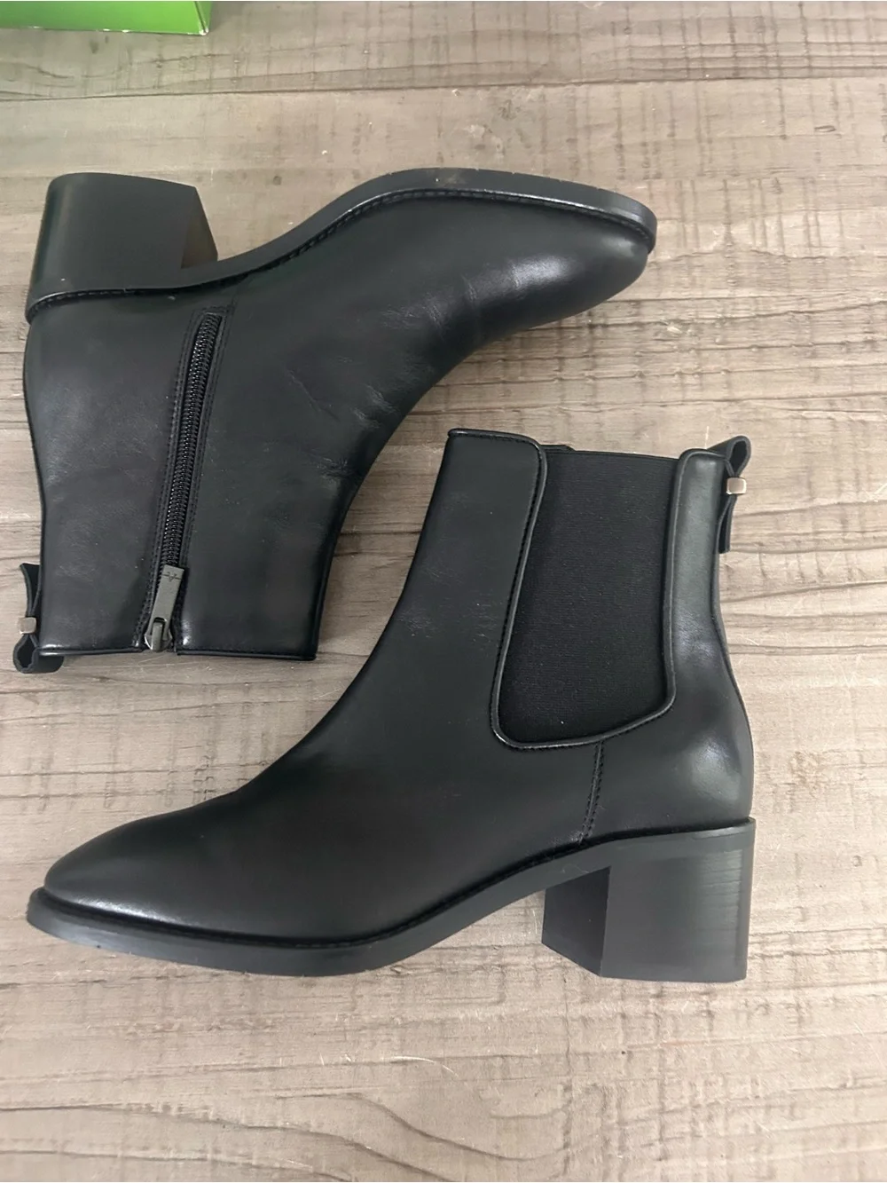 Aquatalia Black Leather Chukka Ankle Boots